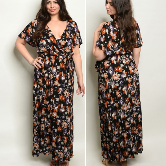 Trend Setter Diva Boutique Dresses & Skirts - BLACK FLORAL MAXI!